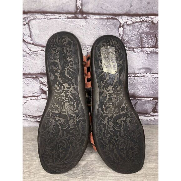 Naot Coral Pink Leather Stud Ankle Strap Casual Sandals Women’s Sz 38EU/7.5M US - Picture 8 of 14